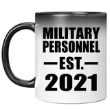Military Personnel Established EST. 2021 - 11oz Color Changing Mug