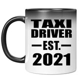 Taxi Driver Established EST. 2021 - 11oz Color Changing Mug