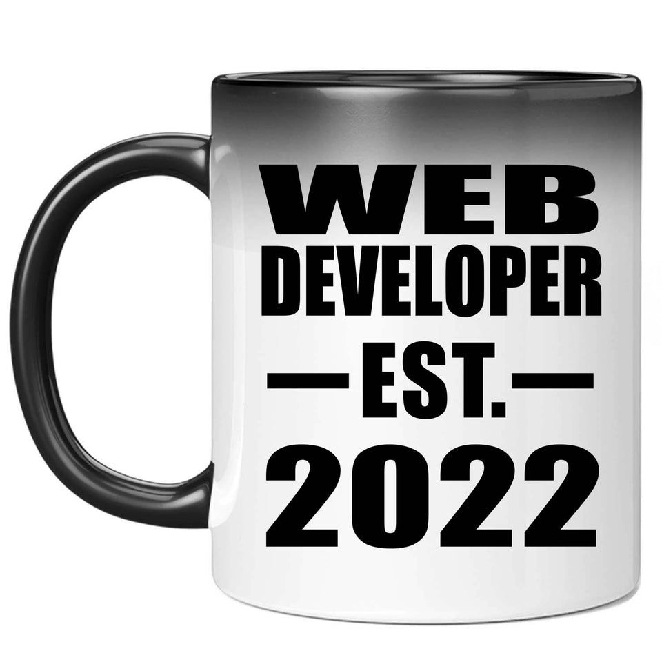 Web Developer Established EST. 2022 - 11oz Color Changing Mug
