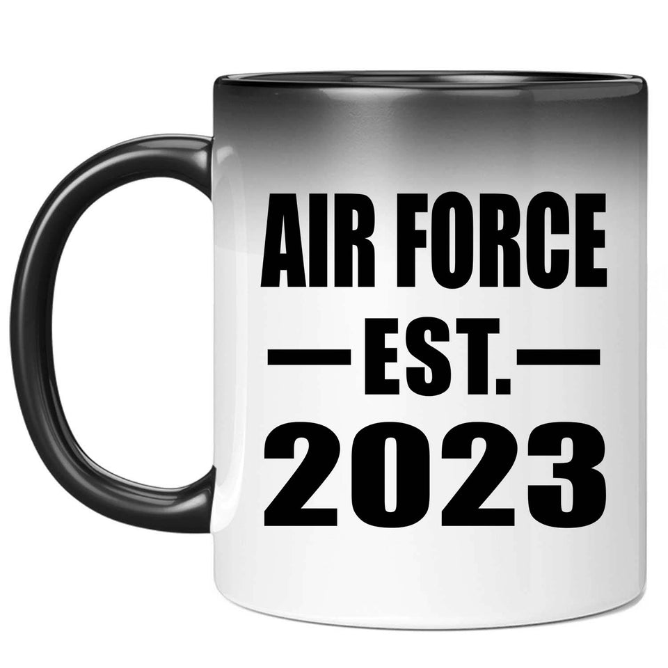 Air Force Established EST. 2023 - 11oz Color Changing Mug