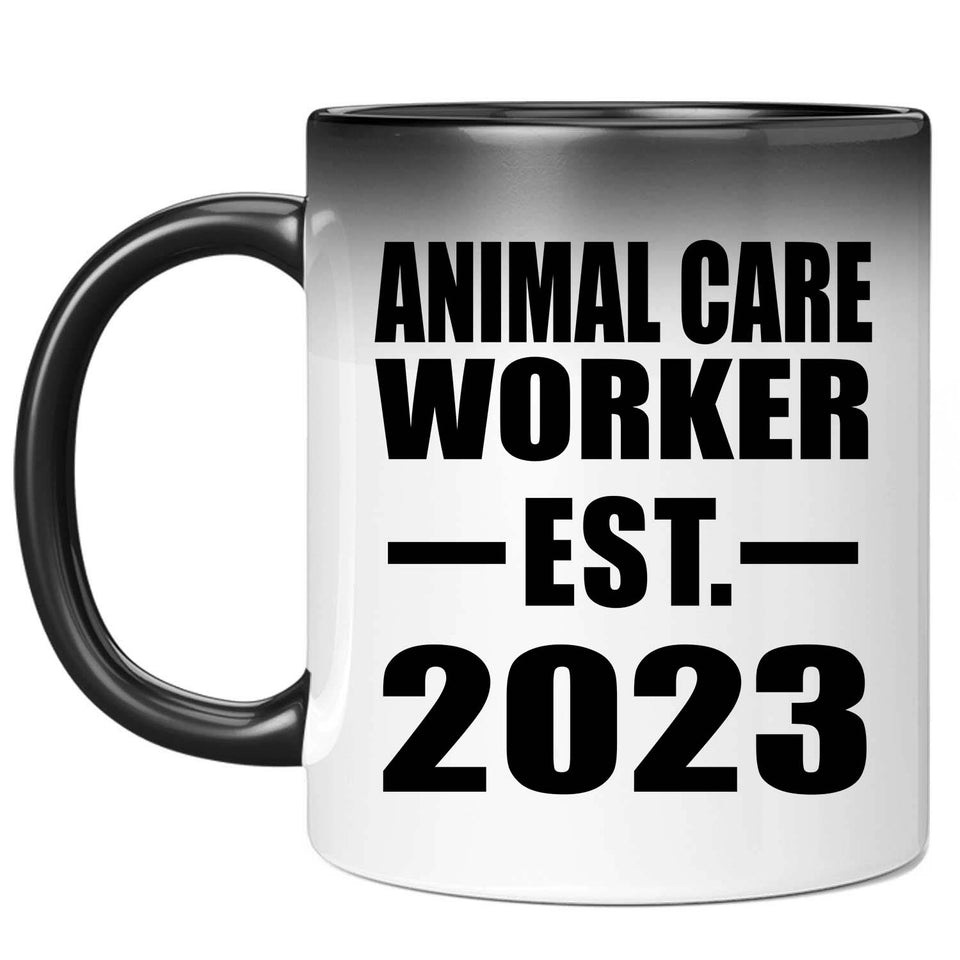 Animal Care Worker Established EST. 2023 - 11oz Color Changing Mug
