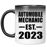Automobile Mechanic Established EST. 2023 - 11oz Color Changing Mug