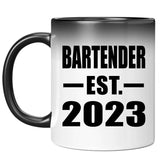 Bartender Established EST. 2023 - 11oz Color Changing Mug