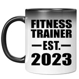 Fitness Trainer Established EST. 2023 - 11oz Color Changing Mug