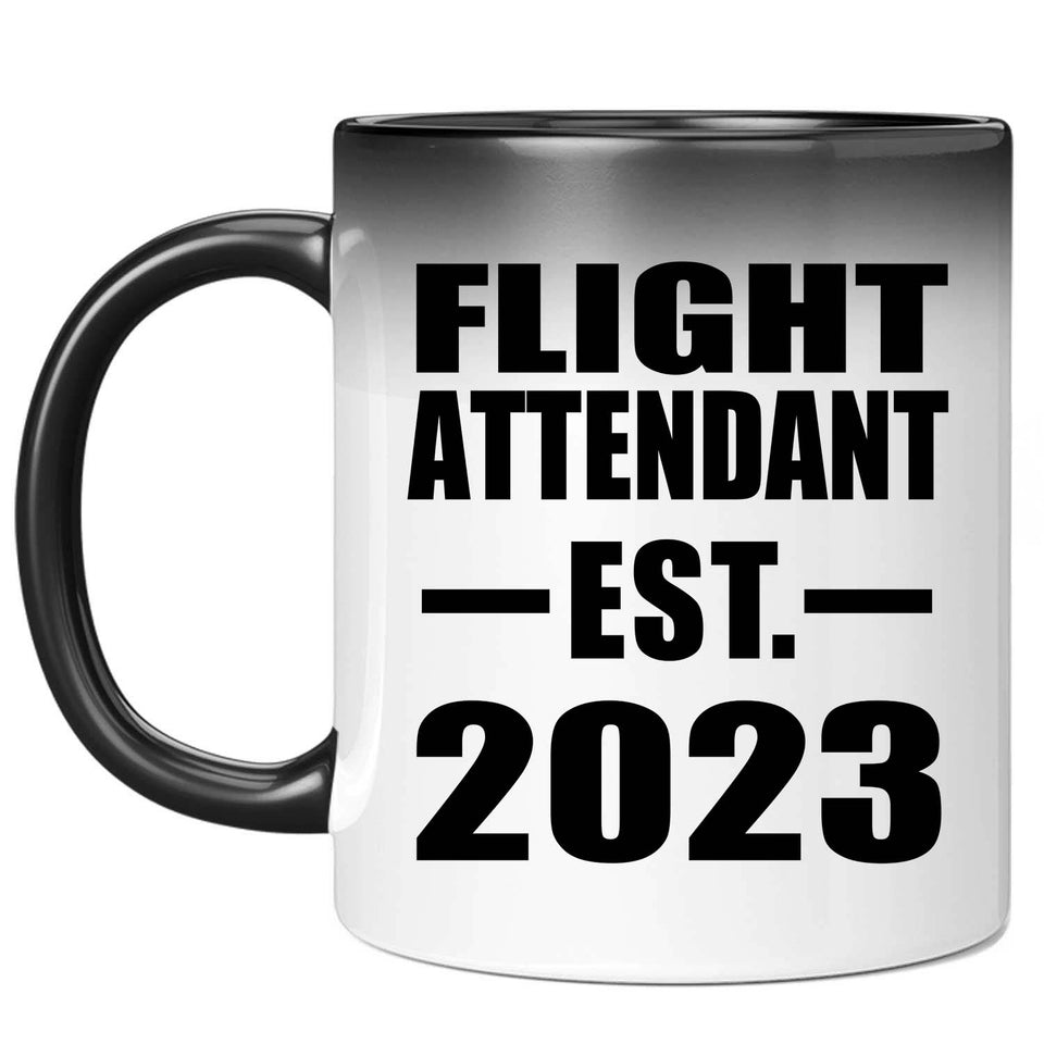 Flight Attendant Established EST. 2023 - 11oz Color Changing Mug