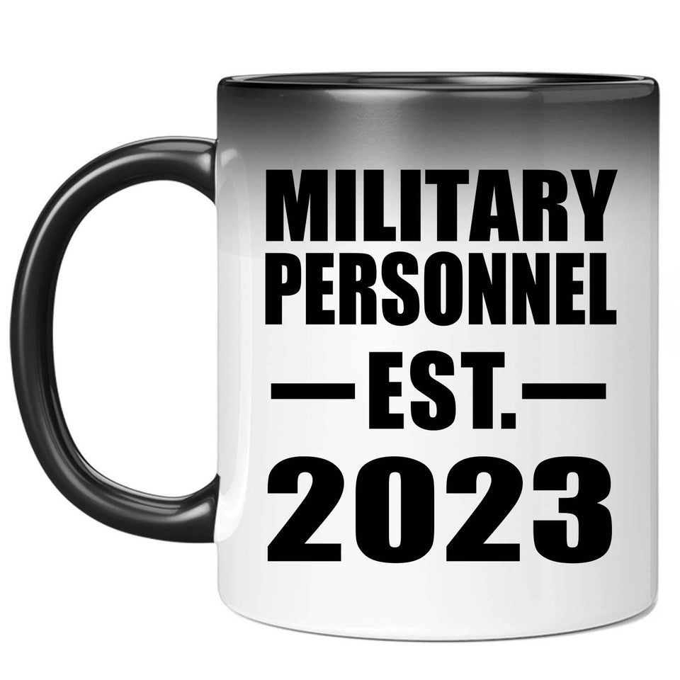 Military Personnel Established EST. 2023 - 11oz Color Changing Mug