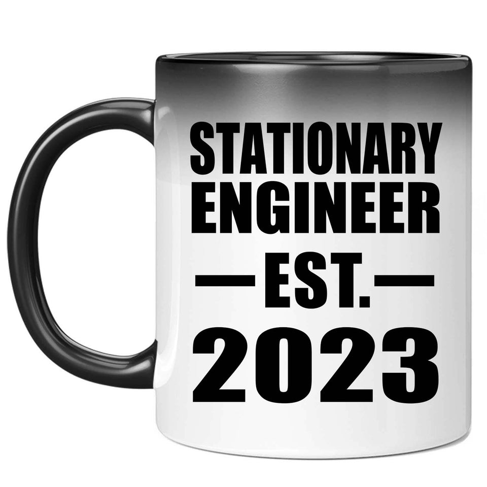 Stationary Engineer Established EST. 2023 - 11oz Color Changing Mug