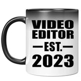 Video Editor Established EST. 2023 - 11oz Color Changing Mug