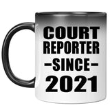 Court Reporter Since 2021 - 11oz Color Changing Mug