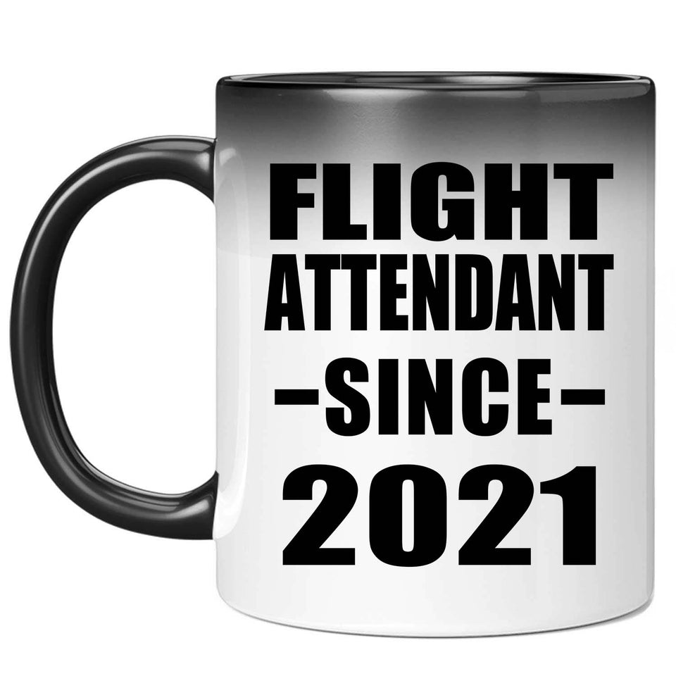 Flight Attendant Since 2021 - 11oz Color Changing Mug