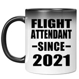 Flight Attendant Since 2021 - 11oz Color Changing Mug