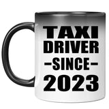 Taxi Driver Since 2023 - 11oz Color Changing Mug