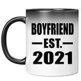 Boyfriend Established EST. 2021 - 11oz Color Changing Mug