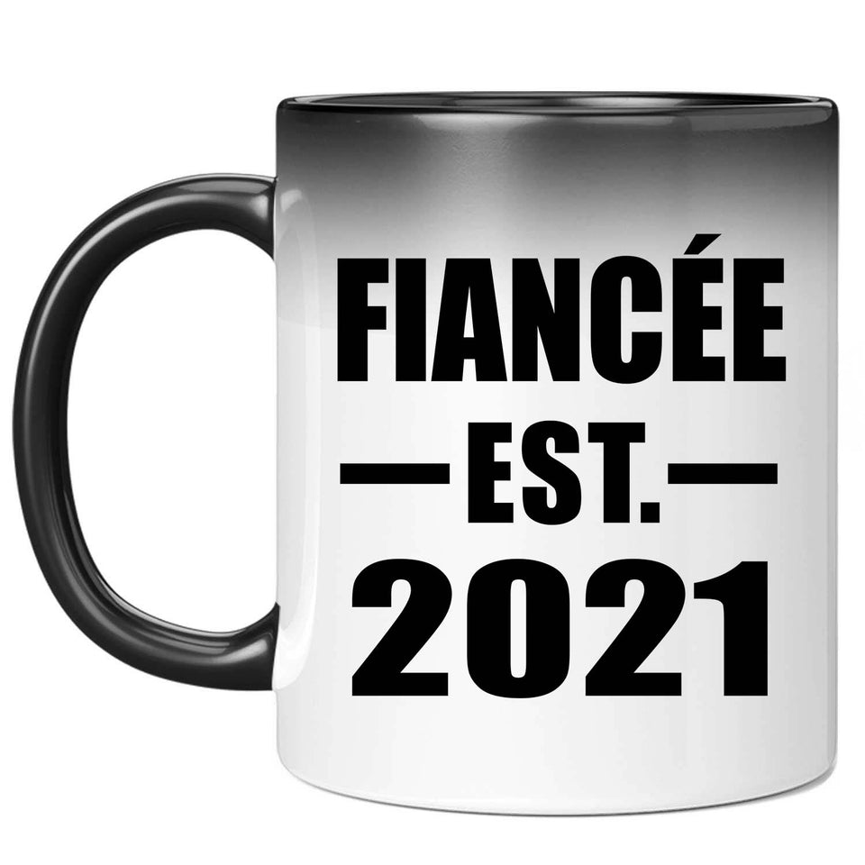 Fiancee Established EST. 2021 - 11oz Color Changing Mug
