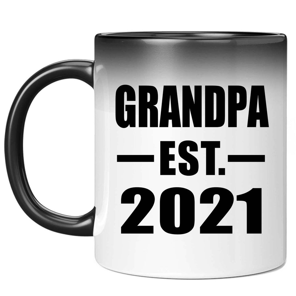 Grandpa Established EST. 2021 - 11oz Color Changing Mug