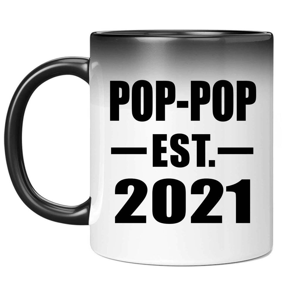 Pop-Pop Established EST. 2021 - 11oz Color Changing Mug