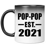 Pop-Pop Established EST. 2021 - 11oz Color Changing Mug