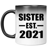 Sister Established EST. 2021 - 11oz Color Changing Mug