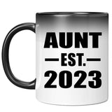 Aunt Established EST. 2023 - 11oz Color Changing Mug