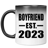 Boyfriend Established EST. 2023 - 11oz Color Changing Mug