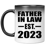 Father In Law Established EST. 2023 - 11oz Color Changing Mug