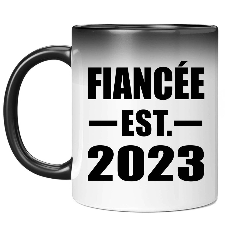 Fiancee Established EST. 2023 - 11oz Color Changing Mug
