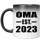 Oma Established EST. 2023 - 11oz Color Changing Mug
