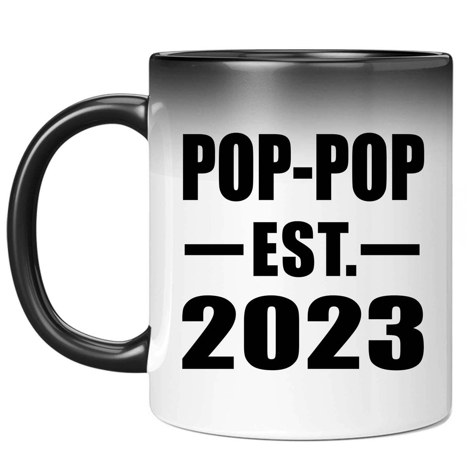 Pop-Pop Established EST. 2023 - 11oz Color Changing Mug