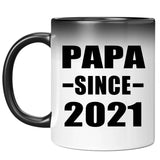 Papa Since 2021 - 11oz Color Changing Mug