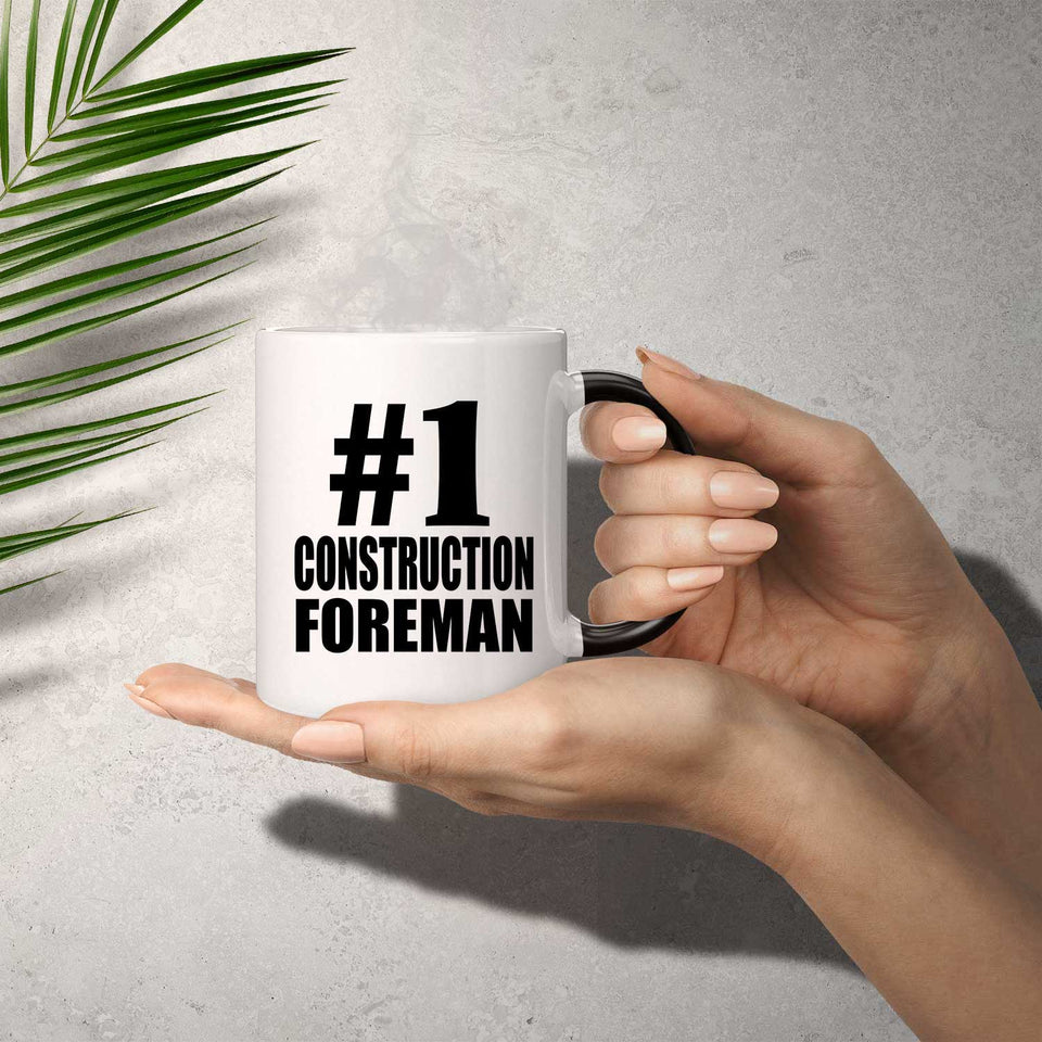 Number One #1 Construction Foreman - 11 Oz Color Changing Mug