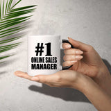 Number One #1 Online Sales Manager - 11 Oz Color Changing Mug