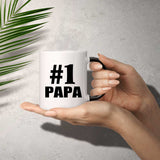 Number One #1 Papa - 11 Oz Color Changing Mug