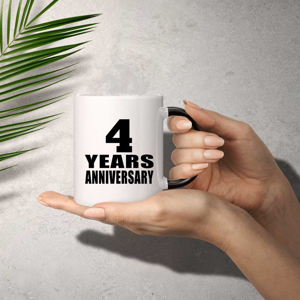 4th Anniversary 4 Years - 11 Oz Color Changing Mug