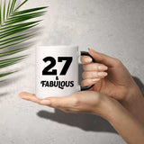 27th Birthday 27 & Fabulous - 11oz Color Changing Mug