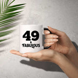 49th Birthday 49 & Fabulous - 11oz Color Changing Mug
