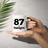 87th Birthday 87 & Fabulous - 11oz Color Changing Mug