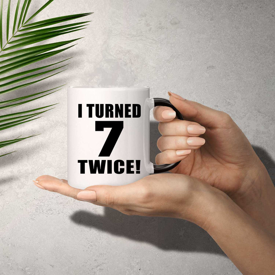 14th Birthday I Turned 7 Twice - 11oz Color Changing Mug