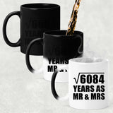 78th Anniversary Square Root of 6084 Years As Mr & Mrs - 11oz Color Changing Mug