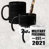 Military Personnel Established EST. 2021 - 11oz Color Changing Mug