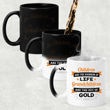 Children Are Rainbow Of Life, Grandchildren Are Pot Of Gold - 11 Oz Color Changing Mug