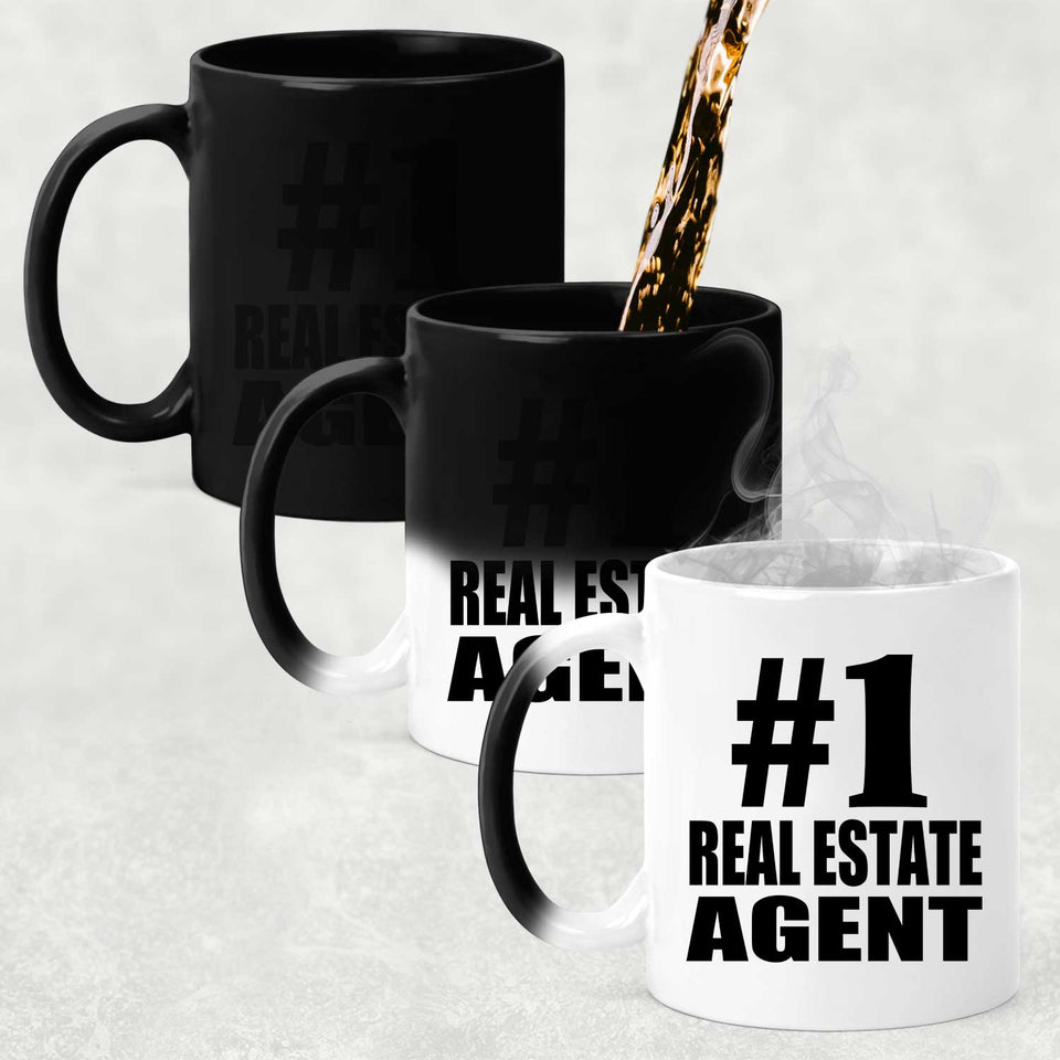 Number One #1 Real Estate Agent - 11 Oz Color Changing Mug