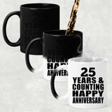 Happy 25th Anniversary 25 Years & Counting - 11 Oz Color Changing Mug