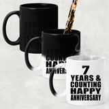Happy 7th Anniversary 7 Years & Counting - 11 Oz Color Changing Mug