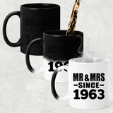 61st Anniversary Mr & Mrs Since 1963 - 11 Oz Color Changing Mug