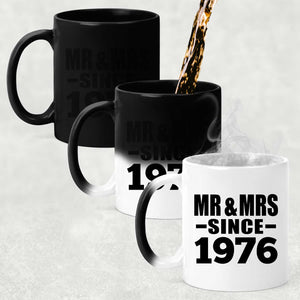 48th Anniversary Mr & Mrs Since 1976 - 11 Oz Color Changing Mug