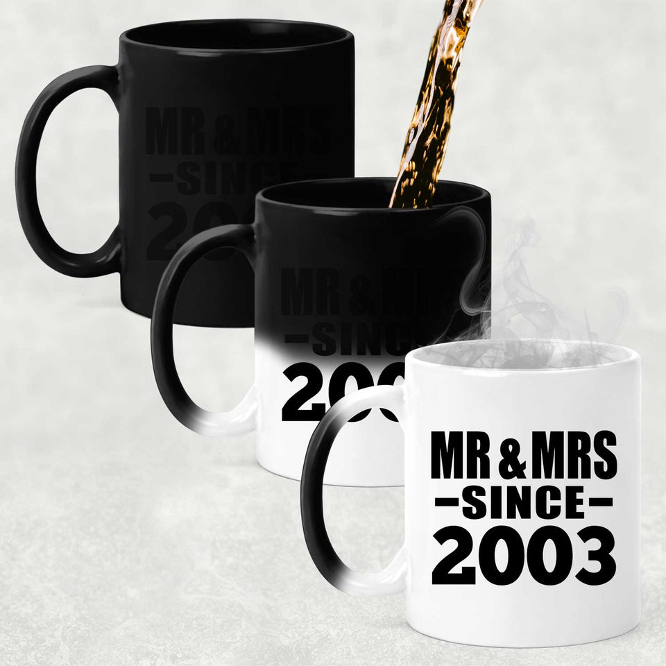 21st Anniversary Mr & Mrs Since 2003 - 11 Oz Color Changing Mug