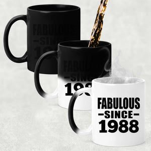 36th Birthday Fabulous Since 1988 - 11 Oz Color Changing Mug