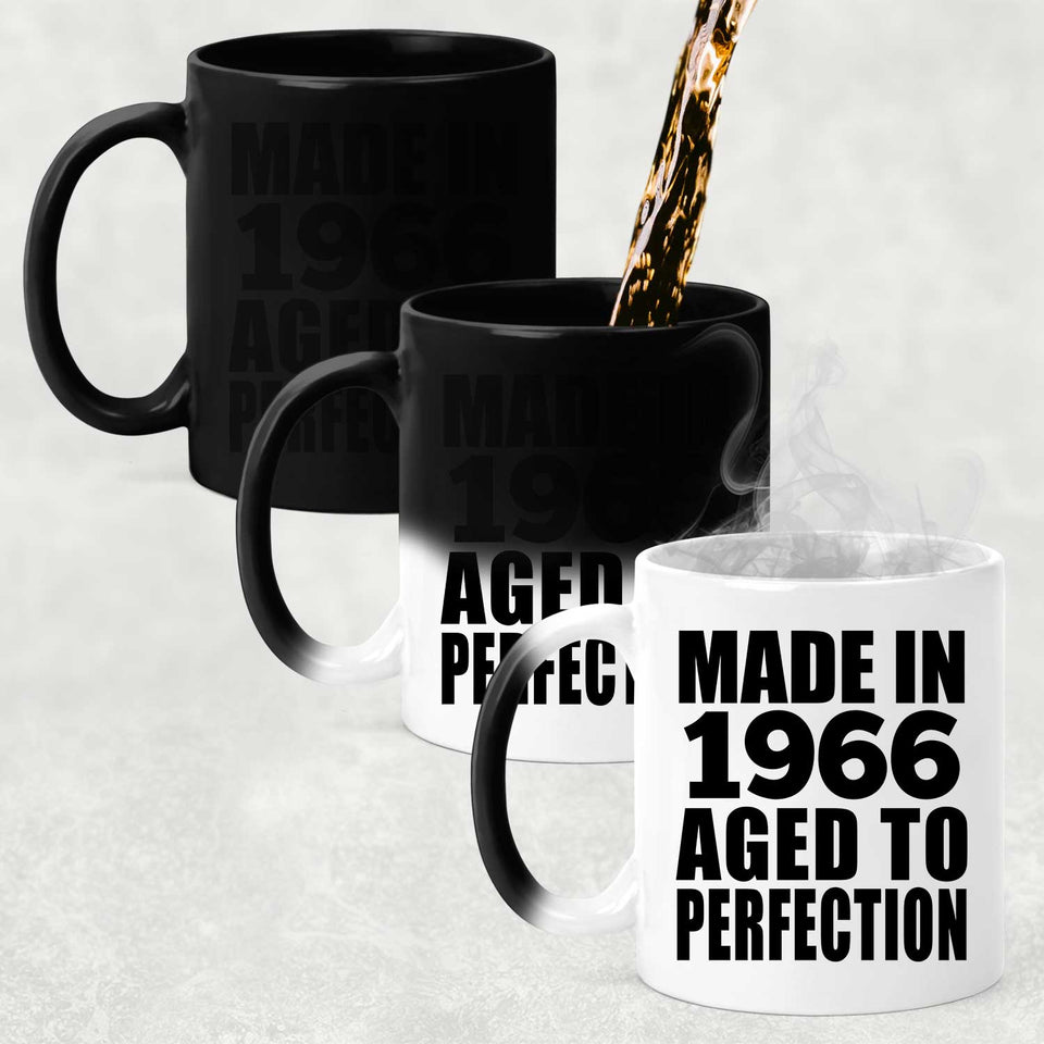 58th Birthday Made In 1966 Aged to Perfection - 11 Oz Color Changing Mug