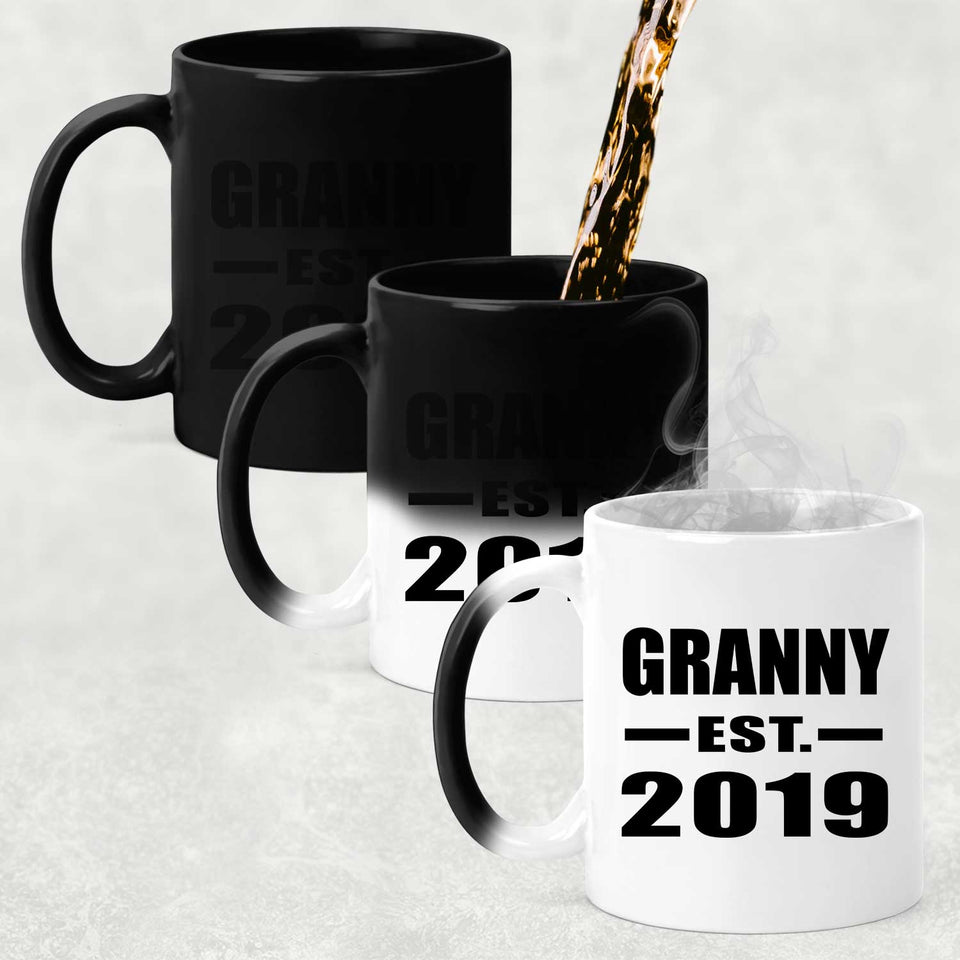 Granny Established EST. 2019 - 11oz Color Changing Mug