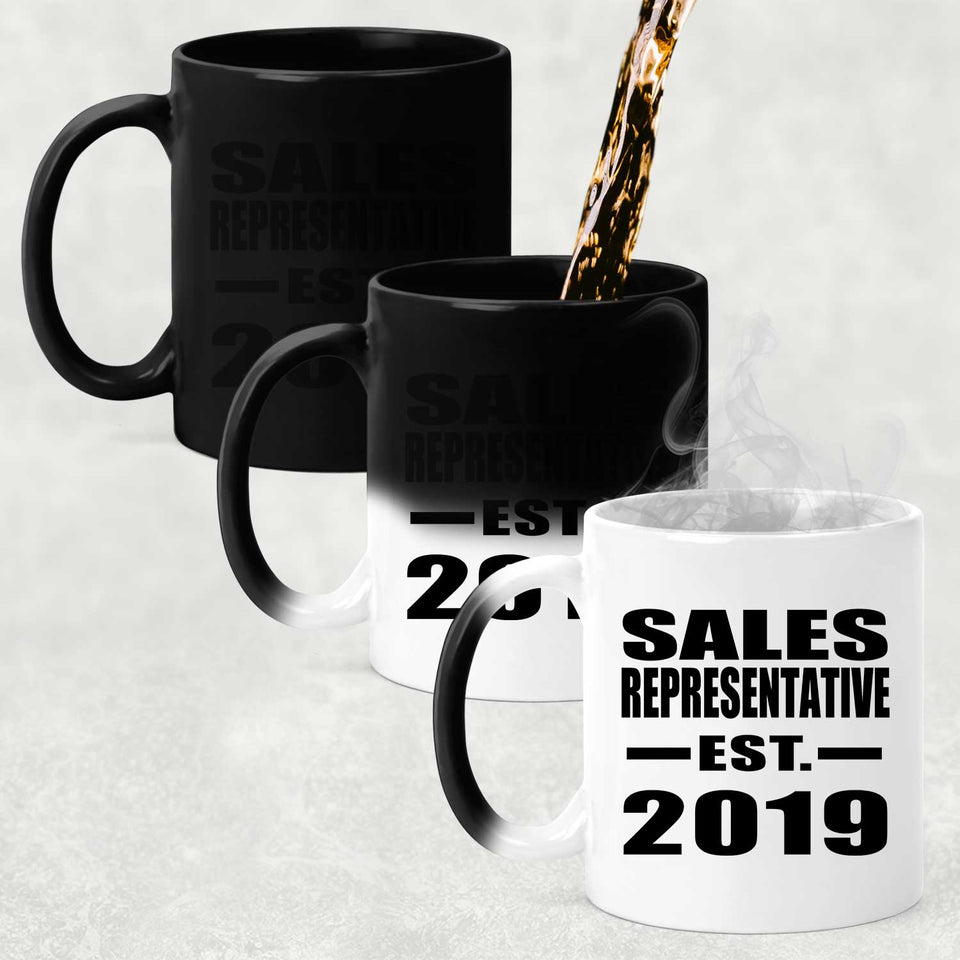 Sales Representative Established EST. 2019 - 11oz Color Changing Mug
